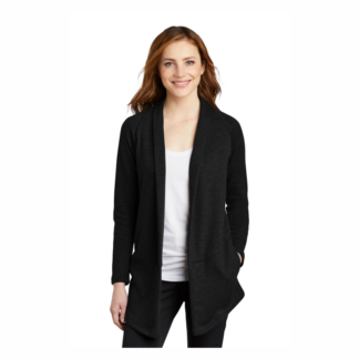 L807 - Ladies Interlock Cardigan - Black