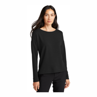 MM3013 - Mercer&Mettle Womans Drop Shoulder Pullover - Black